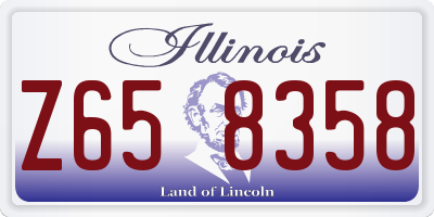 IL license plate Z658358