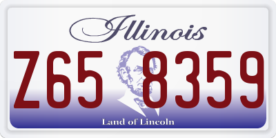 IL license plate Z658359