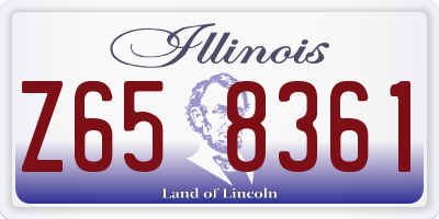 IL license plate Z658361