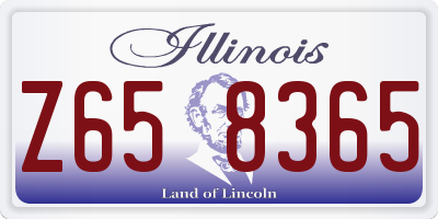 IL license plate Z658365