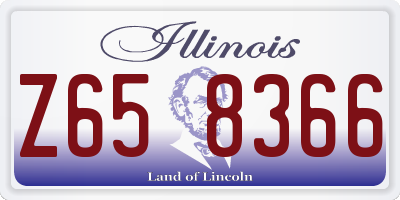 IL license plate Z658366