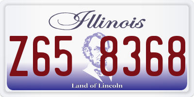 IL license plate Z658368