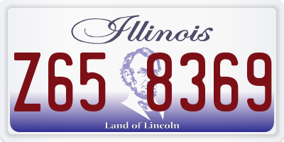 IL license plate Z658369