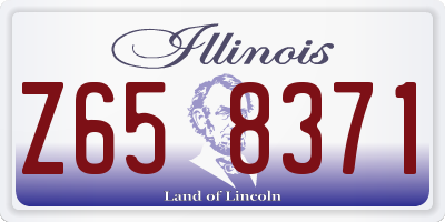 IL license plate Z658371