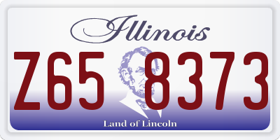 IL license plate Z658373