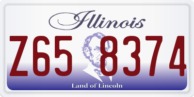 IL license plate Z658374