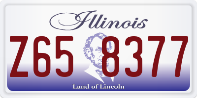 IL license plate Z658377