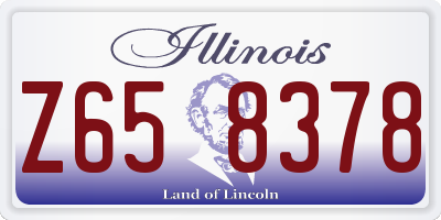 IL license plate Z658378