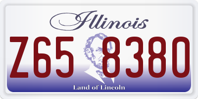 IL license plate Z658380