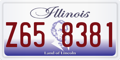 IL license plate Z658381
