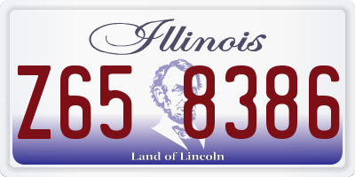 IL license plate Z658386