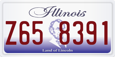 IL license plate Z658391