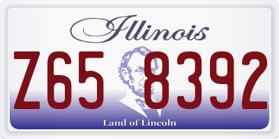 IL license plate Z658392