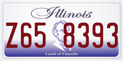 IL license plate Z658393