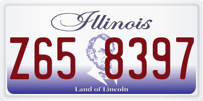 IL license plate Z658397
