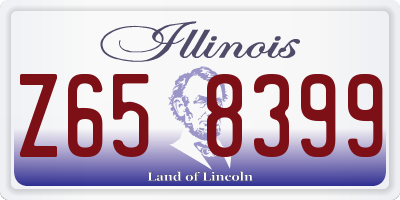 IL license plate Z658399