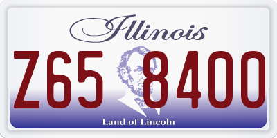 IL license plate Z658400