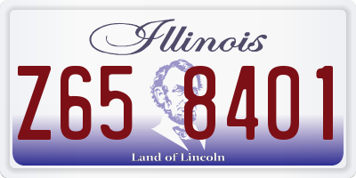IL license plate Z658401