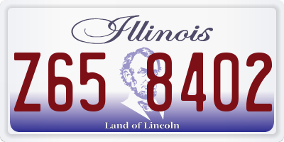 IL license plate Z658402