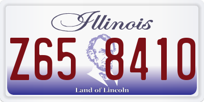IL license plate Z658410