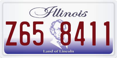 IL license plate Z658411