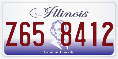 IL license plate Z658412