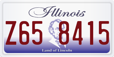 IL license plate Z658415