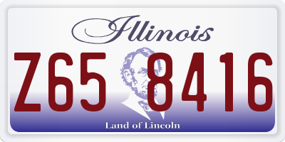 IL license plate Z658416