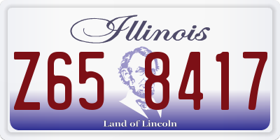 IL license plate Z658417