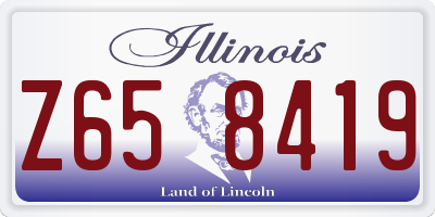 IL license plate Z658419