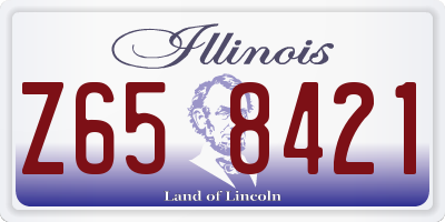 IL license plate Z658421
