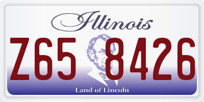 IL license plate Z658426