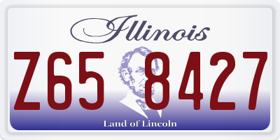 IL license plate Z658427