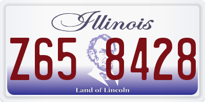 IL license plate Z658428