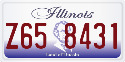 IL license plate Z658431