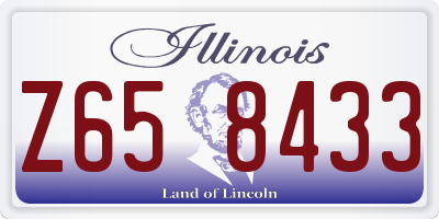 IL license plate Z658433
