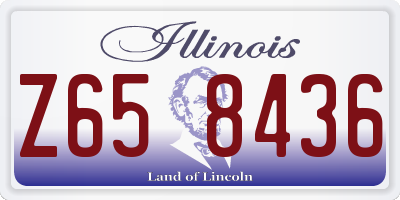 IL license plate Z658436