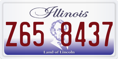 IL license plate Z658437