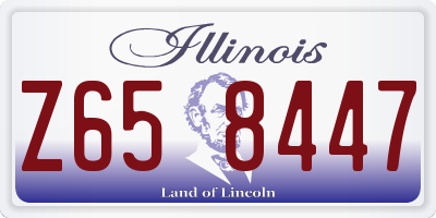 IL license plate Z658447