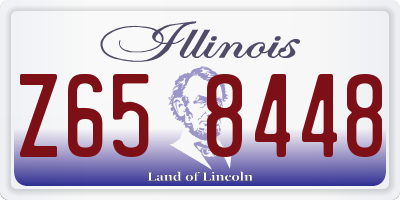 IL license plate Z658448