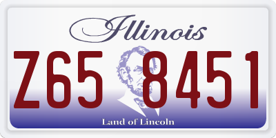 IL license plate Z658451
