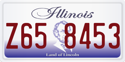 IL license plate Z658453
