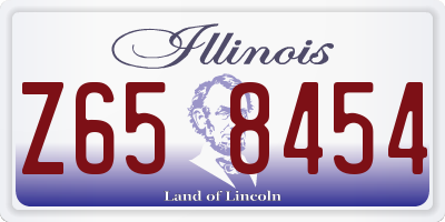 IL license plate Z658454