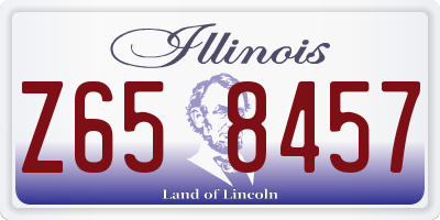 IL license plate Z658457
