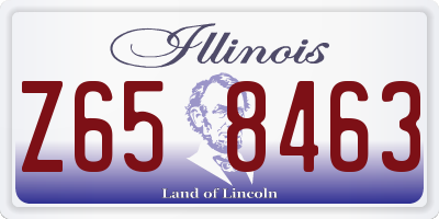 IL license plate Z658463