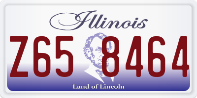 IL license plate Z658464