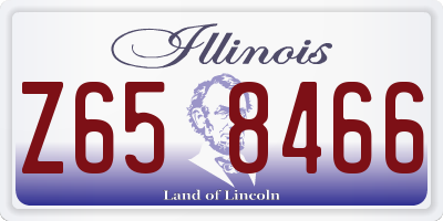IL license plate Z658466