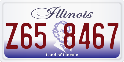 IL license plate Z658467
