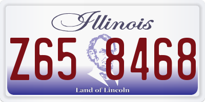 IL license plate Z658468