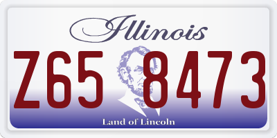 IL license plate Z658473